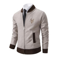 Cardigan De Punto Vintage Para Hombre Abotonado Casual De Otoño E Invierno Chaqueta De Suéter Con Cuello En V Y Mangas Completas - details 11