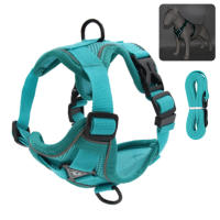 Harnés Para Perros Y Gatos Resistente Al Escape Transpirable Con Correa Para Caminar Al Aire Libre Control Fácil Harnés Reflejo Para Mascotas - details 14