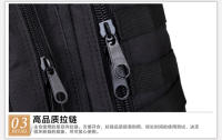 Mochila táctica de ataque 3P mediana, para aficionados militares, para exteriores, para montañismo, con camuflaje, 35 l - details 21