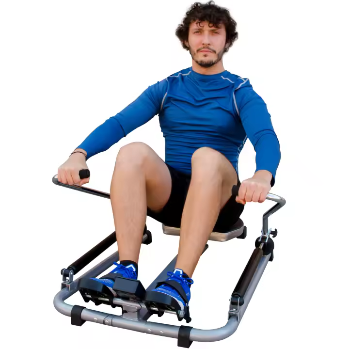 Bonplus BP  Máquina de Remo Hidráulico  Remo Multifuncional  Contador Incluido  Fitness en Casa  Resistencia Ajustable  Pedales Antideslizante - 1