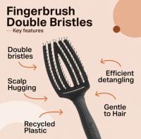 Olivia Garden Double  Pin es un cepillo profesional con doble cerda de nylon dispuesta en V que te permitirá desenredar de forma eficaz y suave el cabello mojado  Está indicado tanto para cabellos cortos como largos y su diseño exclusivo, sistema de - details 3