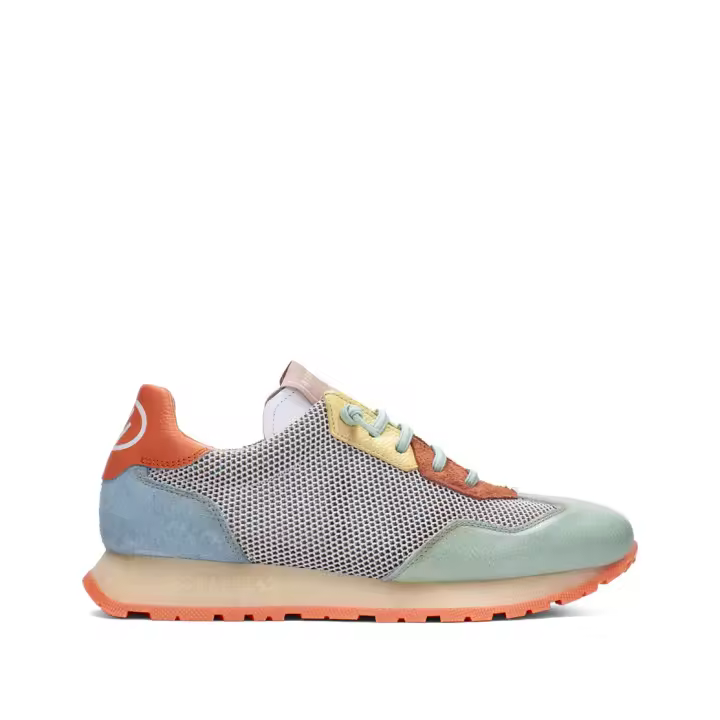 HISPANITAS  DEPORTIVO PIEL VERDE CORAL - 1