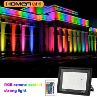 Lámpara De Proyección LED RGB IP66 Impermeable 100W 50W 30W 20W 10W Para Iluminación Exterior De Jardín Con Reflector 220V - details 0