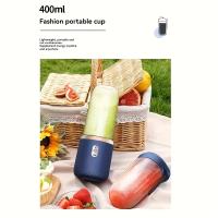 Extractor de Jugo USB Portátil.Recargable · 2 tazas incluidas · 6 cuchillas.Licuado rápido y silencioso · Tapa deportiva.Ideal para viajes, cocina y regalos. - details 5