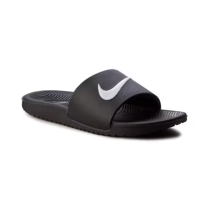 Nike Chancla Kawa Slide Negra para Niño con Tecnología Solarsoft - 1