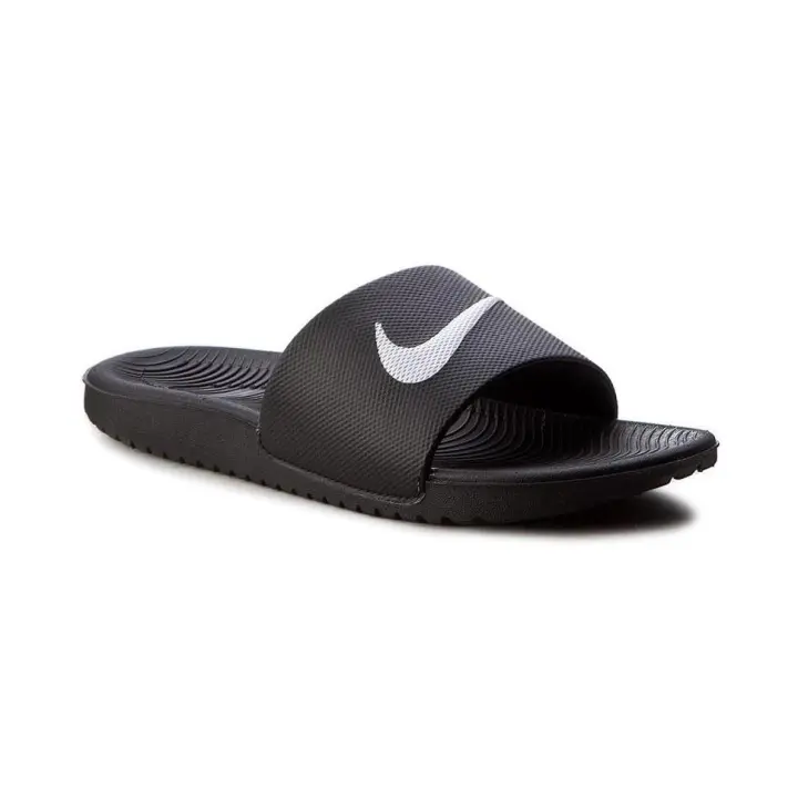 Nike Chancla Kawa Slide Negra para Niño con Tecnología Solarsoft - 1