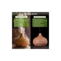 Humidificador ultrasónico colorido de Grano de Madera para el hogar, oficina, dormitorio, aceite esencial, difusor de aroma de Madera, difusor de cepolla Grande, Grano de Madera más - details 1