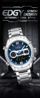 Reloj De Pulsera Deportivo Militar De Lujo NAVIFORCE Para Hombres Con Pantalla Digital Y Analógica Resistente Al Agua Y Al Choque Manos Luminosas Correa De Acero Inoxidable - details 0