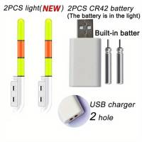Flotador De Pesca Electrónico Luz Luminosa Varita De Buzo CR425 3.6V Batería De Litio LED Recargable USB Impermeable Noche Equipamiento De Pesca - details 9