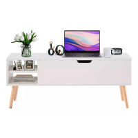 Mesa de centro elevable Nyana Home | Diseño moderno y funcional | Espacio de almacenamiento oculto | Estilo escandinavo | Medidas: 120x45x50 cm - details 0