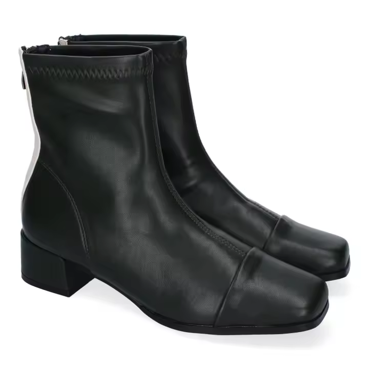PuntoSalao Botines de tacón medio elegantes para mujer color verde JB-3401 - 1