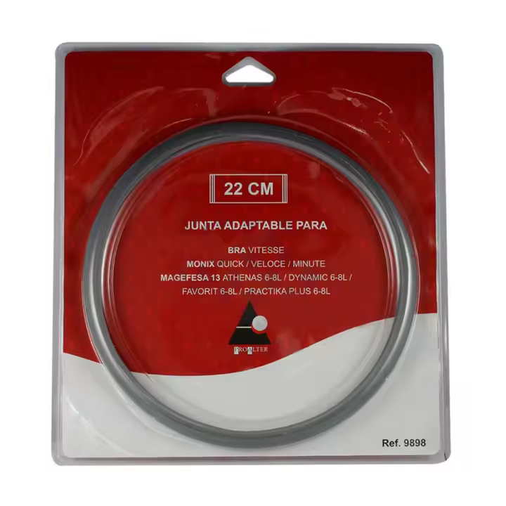 Anakel Home Junta Tapa Olla Compatible con Olla Express Bra Vitesse, Magefesa Favorit, Monix Quick, Masterpro, Orbegozo...  Para Modelos Fabricados Después de 2013, Ø22cm - 1