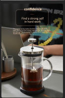 Tetera De Café Fransés En Acero Inoxidable Con Vidrio Y Filtro Multifuncional Para El Hogar Accesorios De Café Con Palanca Manual - details 12