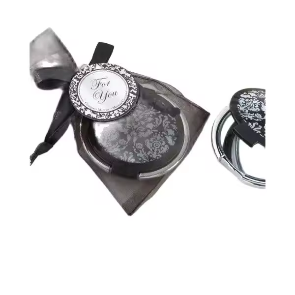 Lote 10 Espejos Elegante negro - Espejos Regalos Bodas Detalles - 1