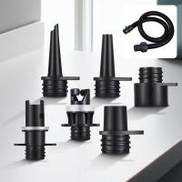 Kit De Tubo Y Bomba De Aire Inflable Para Bote 6 Piezas Adaptador De Válvula Para Kayak SUP Y Barco Accesorios De Navegación Deportes Acuáticos PVC - details 0