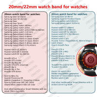 Correa Elástica Tejida 20mm Para Samsung Galaxy Watch 4 Classic/5 Pro/46mm/3/Active 2/s3 Huawei Watch GT 2e pro Banda Solo - details 0