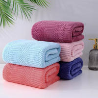 Toalla De Baño De Velours Coral De Alta Densidad Dos Piezas Absorbente Y Suave Conjunto Para Madre Regalo De Toallas Para El Hogar Y El Baño - details 2