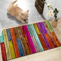 VIKAMA Alfombra De Cristal Pile Vintage Europeo Para Dormitorio Entrada Baño Antideslizante Lavable Resistente Al Polvo Y Suciedad Alfombrilla De Poliéster 100% Para Adultos - details 1