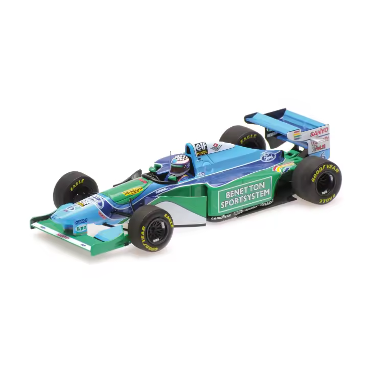 GP 1994-417940406 de MINICHAMPS 1/43 BENETTON FORD B194 JJ LEHTO MÓNACO - 1