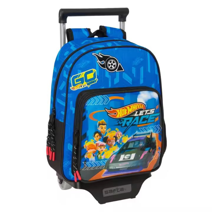 Mochila y Carro Hot Wheels "Let'S Race" 27X33X10Cm (Safta 612538020) - 1