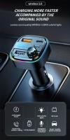 VIKEFON Transmisor FM Bluetooth 5.0 Modulador De Radio Para Coche Con Reproductor MP3 Y Cargador USB Super Rápido De 15W - details 0
