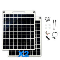 Cargador Solar De 100W Con Dos Puertos USB Impermeable Y Portátil Para Camping Al Aire Libre Senderismo Y Dispositivos De Emergencia Panel Solar Monocrómico De Alta Eficiencia - details 1
