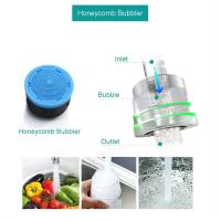 Grifo de acero inoxidable para fregadero de cocina, grifería de agua fría y caliente, extraíble, con 3 boquillas funcionales - details 1