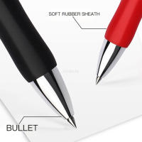 Juego De Bolígrafos De Punto Retráctil En Tinta Negra Roja Y Azul 0.5mm Recargables Para Escritura Accesorios De Oficina Suministros Escolares Estación De Trabajo - details 1