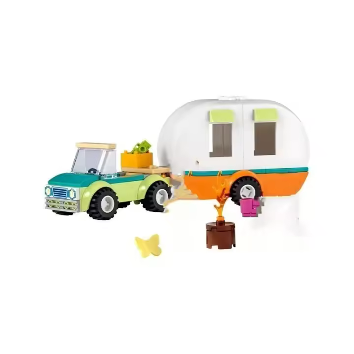 Bloques De Construcción Para Niñas Serie Amigos Buena Suerte Viaje De Camping En RV Juguete Puzzle Regalo De Cumpleaños - 1