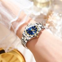 Reloj De Pareja 2pcs/set Relojes De Cuarzo Acero Inoxidable 30M Impermeables Regalo De San Valentín Para Hombres Y Mujeres Cristal De Hardlex - details 2
