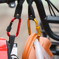 Gancho Para Manillar De Bicicleta Y Scooter Eléctrico Gancho Anterior De Aluminio Negro Clip Sin Perforación Para Manillar De Motocicleta - details 2