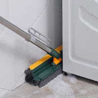 Cepillo De Piso 3 En 1 Con Mango Largo Y Cepillo Ajustable Herramientas De Escobilla Para Limpieza De Cocina Y Baño Con Mágica Escoba Y Cepillo De Níquel - details 11
