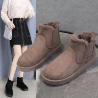 Botas De Nieve Para Mujer Invierno 2024 Lástima No Escurridiza Impermeable Plush Cálido Zapatos Planos Casuales Botas De Tobillo Slip on PU - details 2
