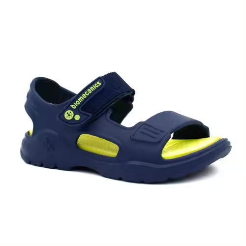 Sandalias playa BIOMECANICS 232290 con velcro en 4 colores; azul, fucsia, marino y aguamarina. - 1