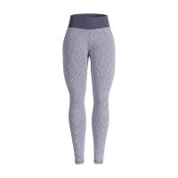 Leggings De Cintura Alta Para Mujer Yoga Levantamiento De Glúteos Honeycomb Pantalones De Yoga De Pierna Completa Spandex Polyester - details 5