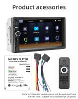 Reproductor De Coche BQCC 7'' MP5 Con Pantalla Táctil Android AUTO CarPlay BT AUX Luz Colorida Radio FM F7018C Para Vehículos - details 16