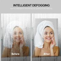 Wonduu Espejo de Baño Inteligente LED Ovalado 70x90 cm – Doble Pantalla Táctil, Antiniebla, Impermeable, Luz Natural & Cálida, Montaje en Pared – Espejo de Tocador Moderno & Minimalista - details 1