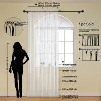 Cortina De Tules Nórdicas Coloridas Con Borlas Transparente Y Elegante Para Decoración De Sala De Estar Y Dormitorio Con Bolso De Percha - details 2