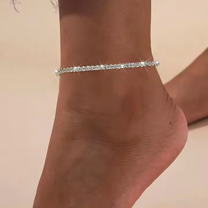 Pulsera De Tela De Acero Inoxidable Elegante Y Sencilla Para Mujer Diseño De Cadena Moda Joyería Regalo Ideal Para Fiestas - 1