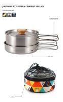 Juego De Ollas Para Camping NOBANA De Acero Inoxidable 304 Kit De Cocina Al Aire Libre Equipamiento De Picnic Y Senderismo - details 6
