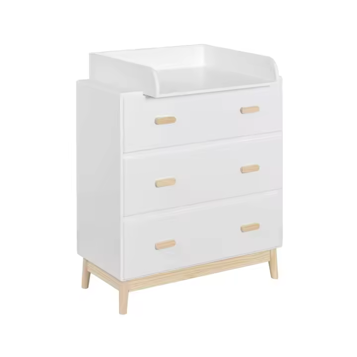 Cambiador Mueble Rebecca Betula 100x80x42 MDF Pino Blanco - 1