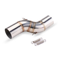 Pipón De Acero Inoxidable Para Motocicleta Middle Link Modify Slip-on Con Interface De 51mm Para Benelli TRK 502X TRK502X - details 3