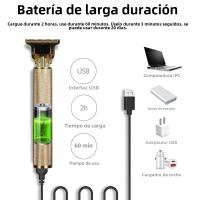 T9 Máquina De Corte De Pelo Portátil Y Cordless Recargable Por USB Afeitadora De Barba Para Peluqueros Corte De Pelo Vintage Con Cuchilla De Acero Inoxidable - details 5