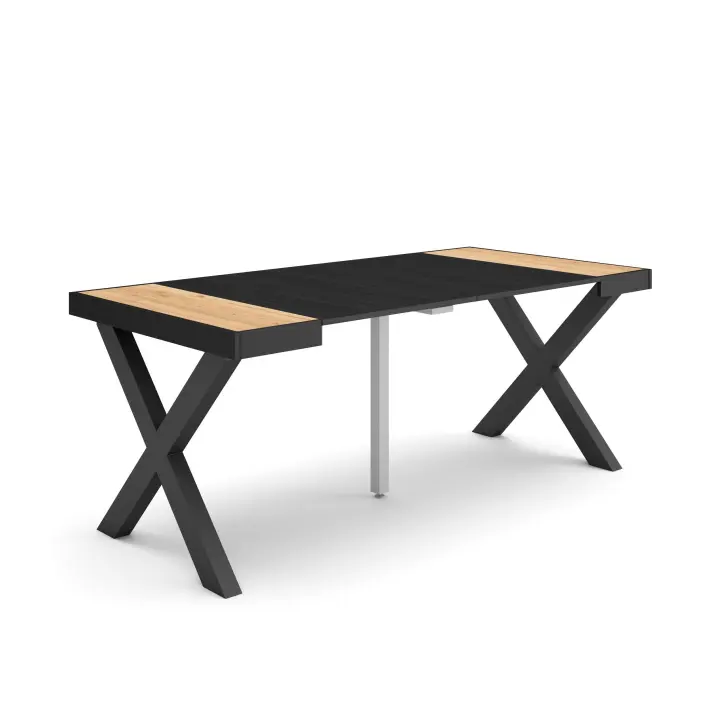 Skraut Home - Mesa Consola Extensible - Mesa Auxiliar - Tapa - 58/180x90x73cm - Práctica y Versátil - Estilo Moderno - Fácil Montaje - 1