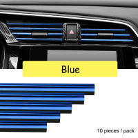 10 Piezas De Decoración Para Ventiladores De Aire De Coche En Cromo Estilo Mouluring U Shaped Accesorios Para Acondicionador De Aire Grille PVC Para Estilo De Coche - details 8
