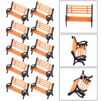 Juego De 10 Piezas De Asientos De Banqueta Para Modelos De Tren HO Escala 1:87 Set Deベンチ Para Escenarios De Ferrocarril Y Parques Decoración De Hogar Y Juguetes Para Niños Material Plástico - details 3