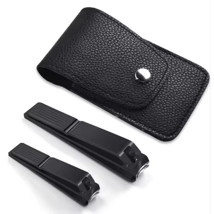 Juego de cortaúñas, cortadores de uñas y uñas de los pies ultraafilados y resistentes con estuche de hojalata visible - 1