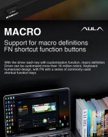 Teclado Mecánico AULA F98X 99 Teclas Tri-modo Intercambiable RGB Ajustable Para Juegos De Esports Con Interruptores Magnéticos - details 16