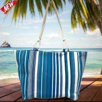 MEJORADA TOTE BAG Grande Rayas Multicolor – BOLSO DE PLAYA de Lona con Asas de Cuerda, Capacidad Extra, 6 Colores Disponibles - details 2