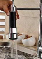 Moderno cuarto de baño cocina fregadero grifo pull up universal spray cabeza 1/2 pulgadas grifo cabeza de repuesto, acabado cromado - details 1
